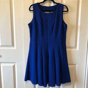Blue knee length dress